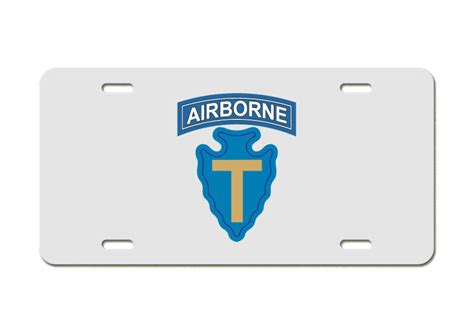 Us Army Division 71st Airborne Brigade Aluminum License Etsy