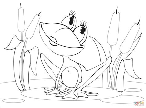 Розмальовка жаба Розмальовки для дітей друк онлайн