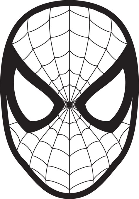 Spider-Man Drawing Face Coloring book Clip art - Spider-Man Mask