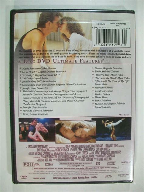 New Dirty Dancing Ultimate Edition 2 Disc Dvd Patrick Swayze Jennifer
