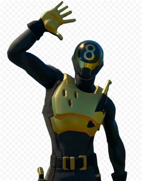 Hd Fortnite 8 Ball Gold Player Character Png Citypng