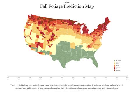When The 2022 Fall Foliage Prediction Map Expects Peak Color Afar