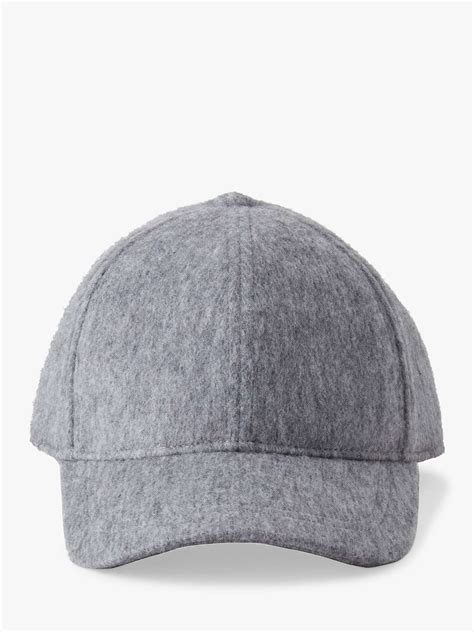 Mulberry Merino Wool Baseball Cap Charcoalblack At John Lewis And Partners