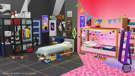 Modern Teen Bedroom Cc Pack For The Sims 4 Sixam Cc