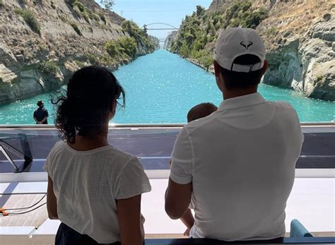 Rafael Nadal Enjoys Vacation With His Wife And Son While Trying To