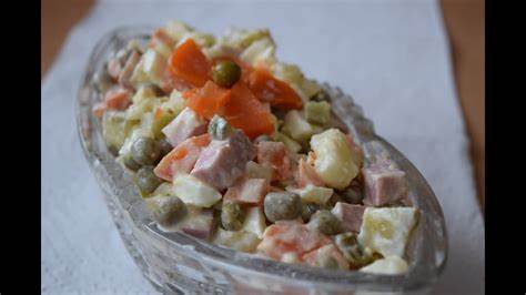 Диет салат оливье