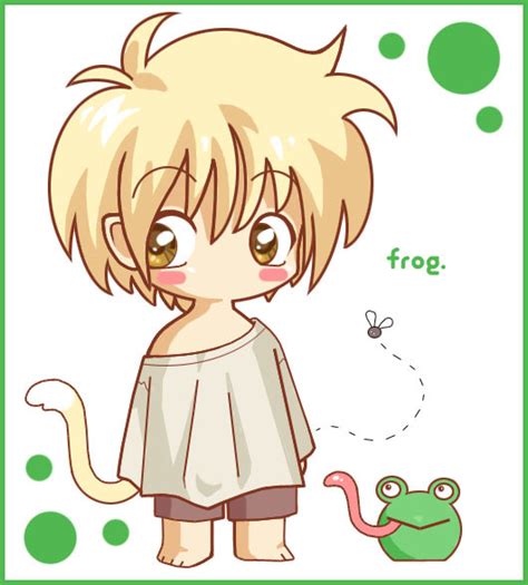 Cute Lil Anime Boi N Frog By Insane Animefreak On Deviantart