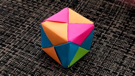 Origami Cube Easy Origami Cube Youtube