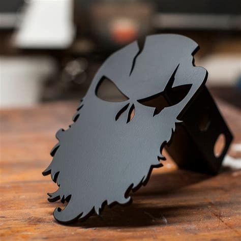 Punisher Warrior Bearded Trailer Hitch Cover Etsy