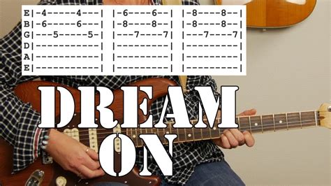 Aerosmiths Dream On Simplified Guitar Tutorial Tab And Chords
