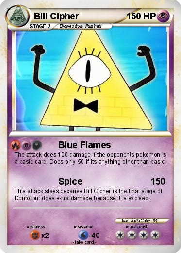 Pokémon Bill Cipher 126 126 Blue Flames My Pokemon Card