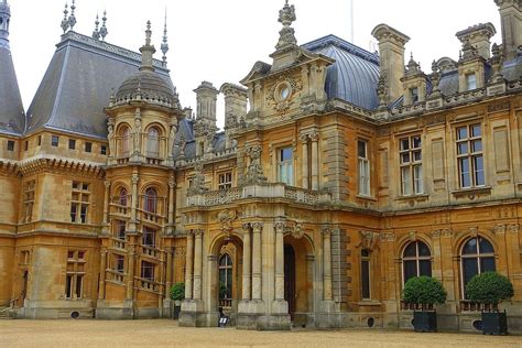 The Front Entrance Of Waddesdon Manor In Buckinghamshire England That