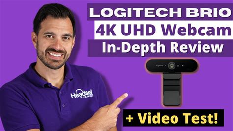 Logitech Brio 4k Webcam Review Webcam Test Youtube