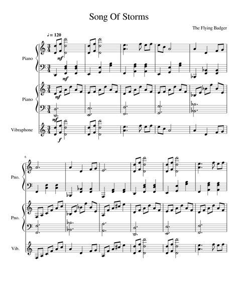 8% off all piano methods when you buy 2+ copies. Song of Storms (Duet) Sheet music for Piano, Vibraphone (Mixed Trio) | Musescore.com