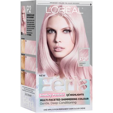 Dying my hair pink with loreal colorista. L'Oreal Paris Feria® Smokey Pastels Hair Color