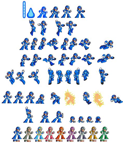 Mega Man Sprite Png Megaman X Sprites Png Transparent Png 6798963