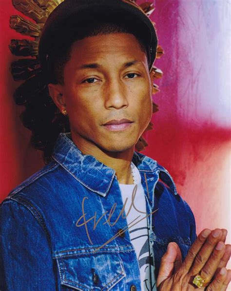 pharrell williams in person autographed photo