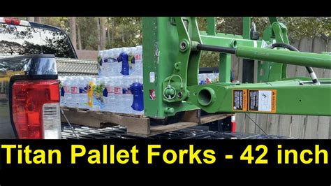 Titan Attachments Pallet Fork Frame John Deere 1025r Youtube