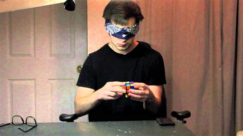 Rubiks Cube Blindfolded Solve Youtube