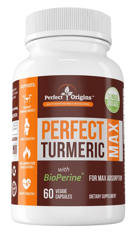 Perfect Turmeric Max | Perfect origins, Veggie capsule ...