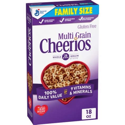 Honey Nut Cheerios Whole Grain Oat Gluten Free Cereal 18 Oz Jay C