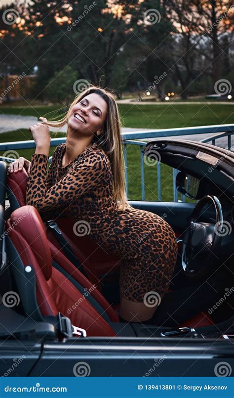 Hot Blonde In A Cabrio Car Stock Image Image Of Slim Free Nude Porn