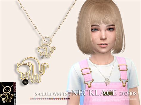 Sims 4 Child Necklace Cc Jewelry Promise