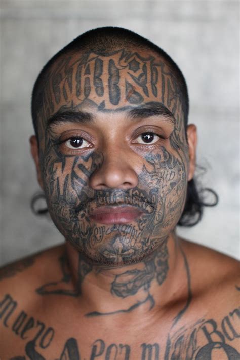 Portraits Of Gang Members In A El Salvadoran Prison Too Dangerous For