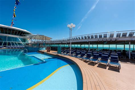 Main Pool On Royal Caribbean Rhapsody Of The Seas Cruise Ship Cruise