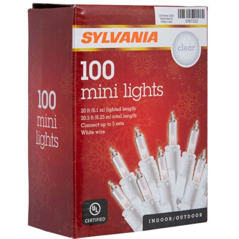 Sylvania Clear Mini Light With White Wire Feet Ebay