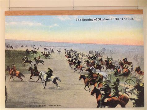 The Land Run Of 1889 Oklahoma State Capitol And Bert Seabourne Exh