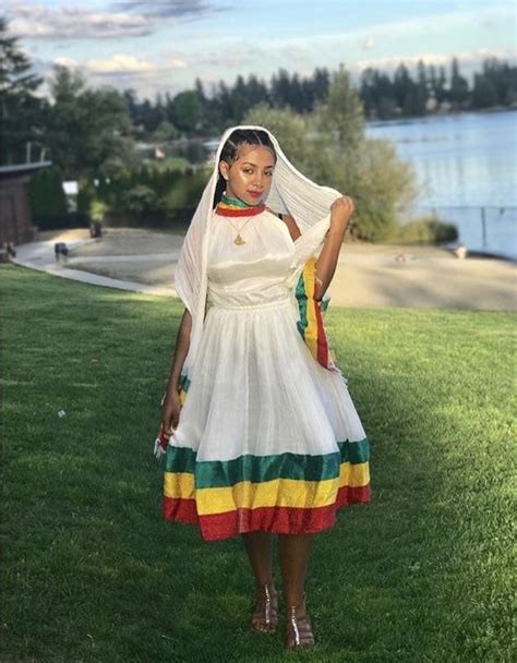 Pin By Bella Jackson On Habesha Dress Ethiopian Clothing Ethiopian Traditional Dress