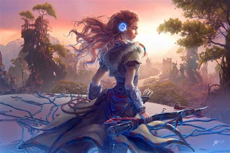 Aloy Horizon Zero Dawn Game Artwork Hd Games 4k Wallpapers Images Backgrounds Photos And