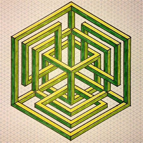 Impossible On Behance Geometric Drawing Geometry Art