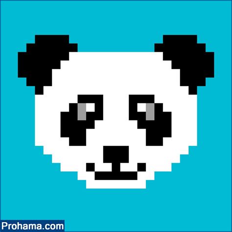 Panda Pixel Art Animals Pixel Art