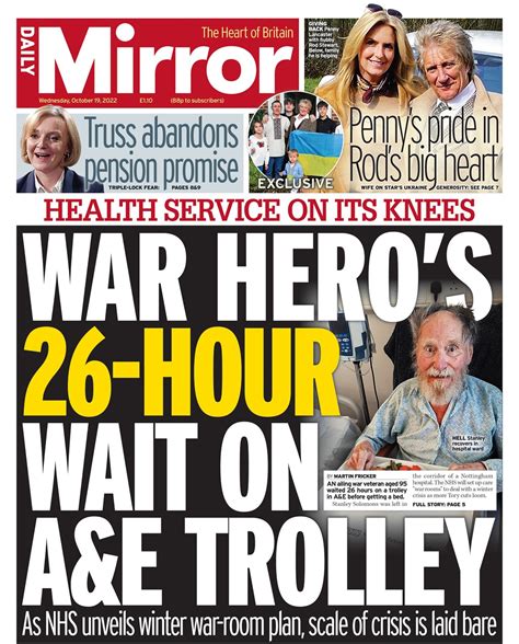 Daily Mirror Front Page 27th Of July 2022 Tomorrow S Papers Today
