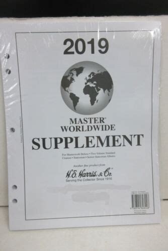 2019 He Harris Master Worldwide Stamp Supplement Pages Ebay