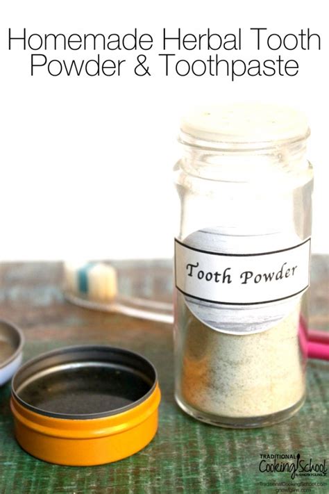 Our Homemade Herbal Tooth Powder And Toothpaste