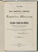 Treaty of Guadalupe Hidalgo Inscribed by Francisco Madero, Querétaro ...