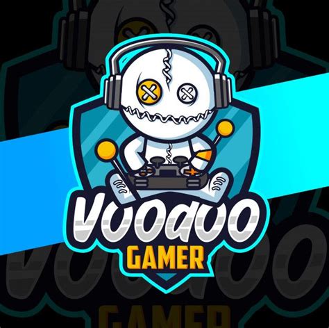 Voodoo Gamer Mascot Esport Logo Design In 2020 Dog Logo