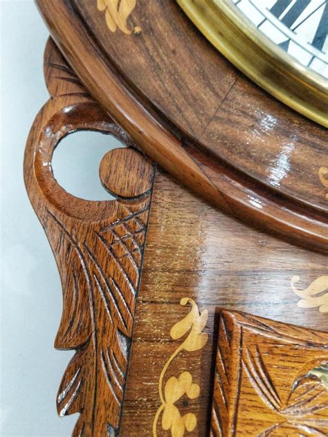 Late 19th Century Victorian Inlaid American Wall Clock By New Haven Restored At 1stdibs