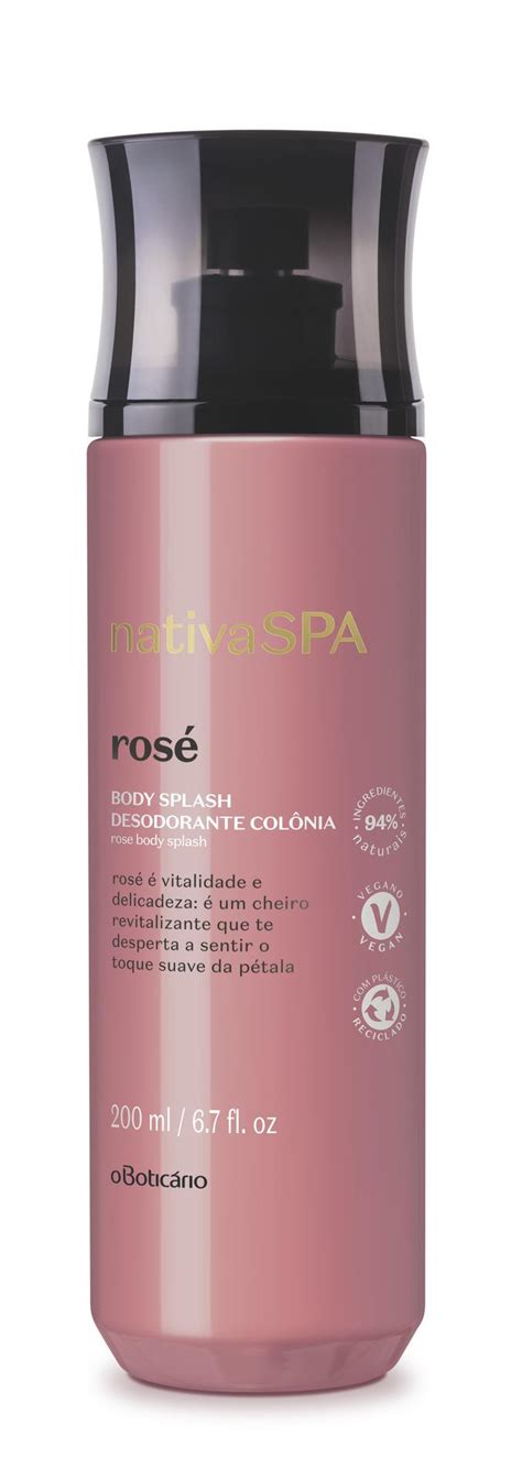 Boticario o boticário fragrances, body care. Nativa Spa Desodorante Colônia Body Splash Rosé, 200 ml ...