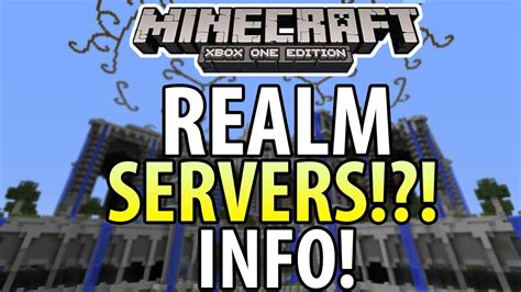 Minecraft Xbox Oneps4 Realm Servers Info Discussion Youtube