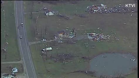 Aerial Video Damage From Deadly Storm In Perryville