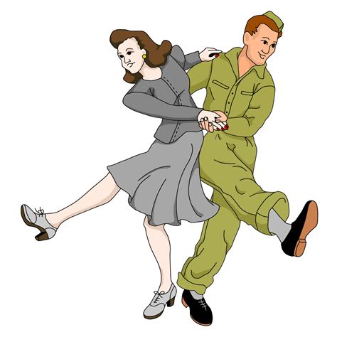 1940s Dance Clipart Free Clipart Best