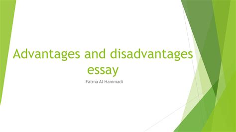 Solution Advantages And Disadvantages Essay Ielts Studypool