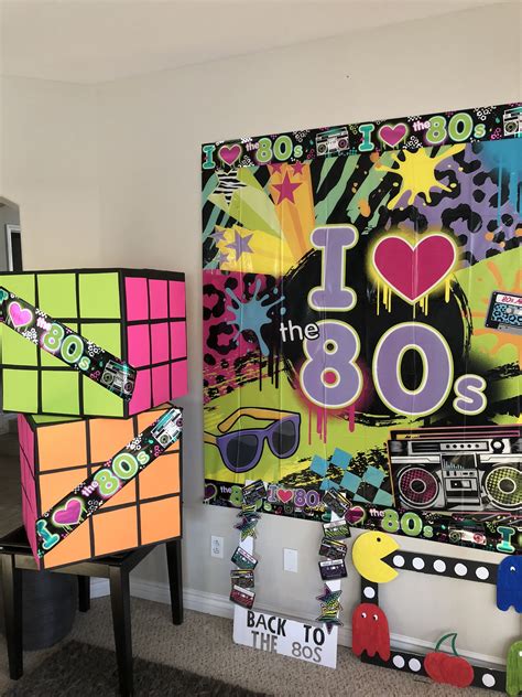 80s Party Photo Booth Props