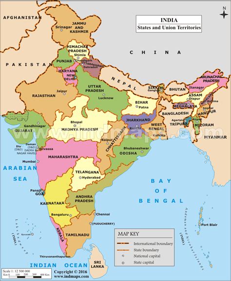 Political Map Of India India Map Political Map Map