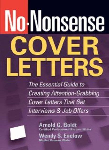 No Nonsense Cover Letters The Essential Guide To Pdf