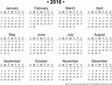 2016 Printable Calendar - Printable Blank Calendar.org